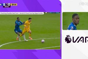 切尔西连场直红！查洛巴防守最后一人犯规，被主裁直红罚下！